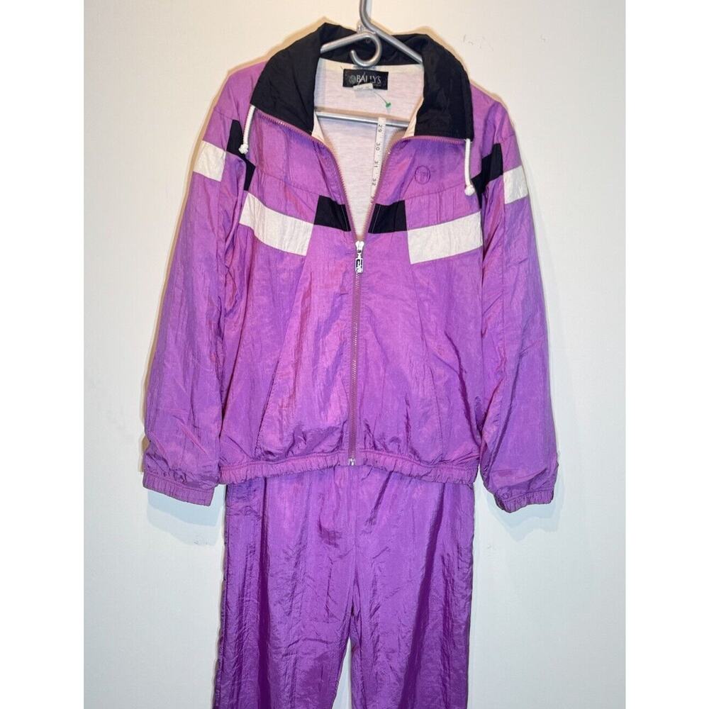 Vintage Sergio Tacchini 80s Purple Set Colorblock Jacket Pants Tracksuit İtaly